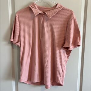No Boundaries Blush Ribbed Top XXL (kids)